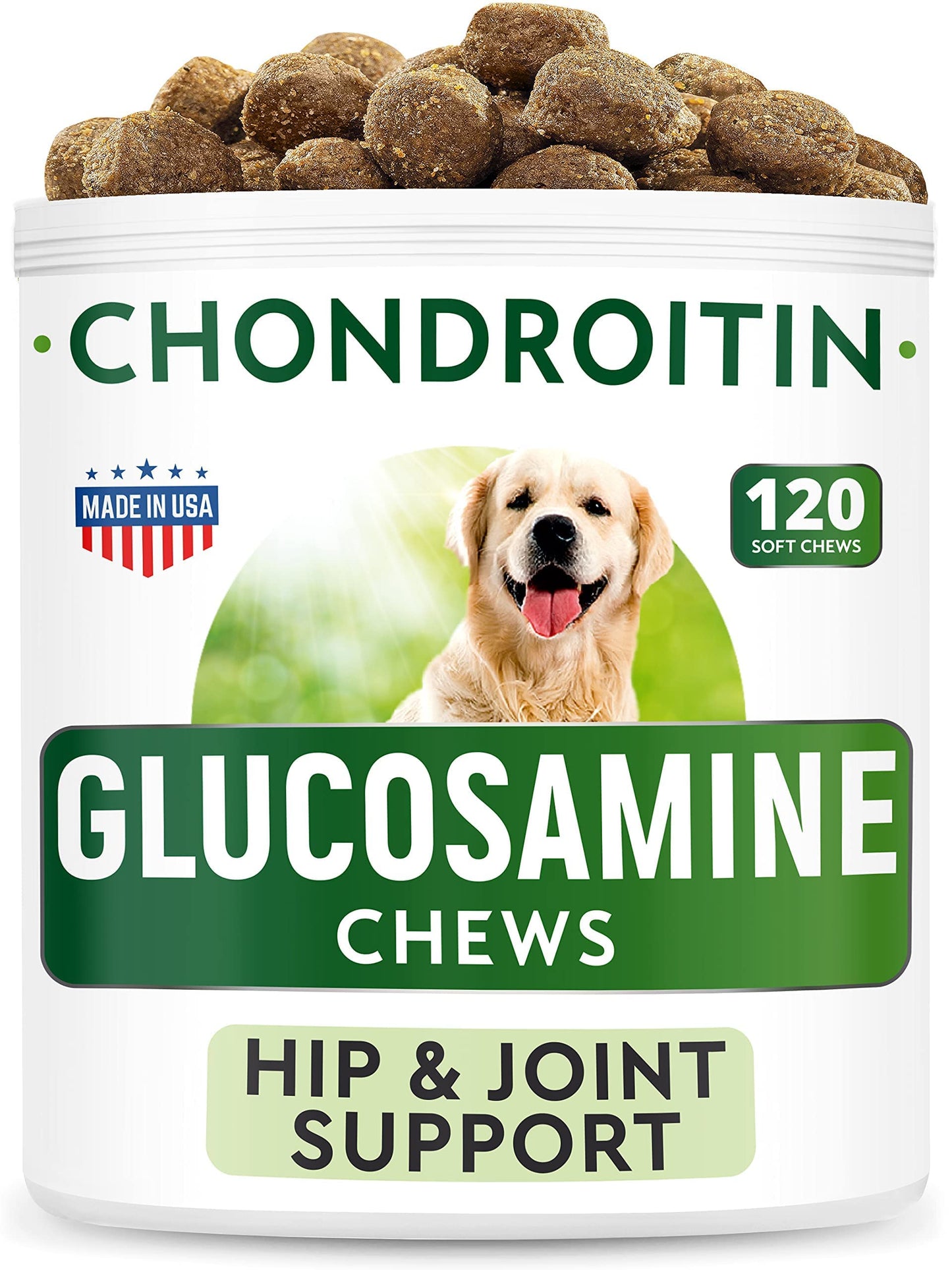 BARK&SPARK Glucosamine Dog Treats + Hemp Treats Bundle - Advanced Formula with Chondroitin, MSM, Omega-3 + Hemp Oil - Natural Joint Pain Relief Supplement - Made in USA - 2 x 120 Soft Chews