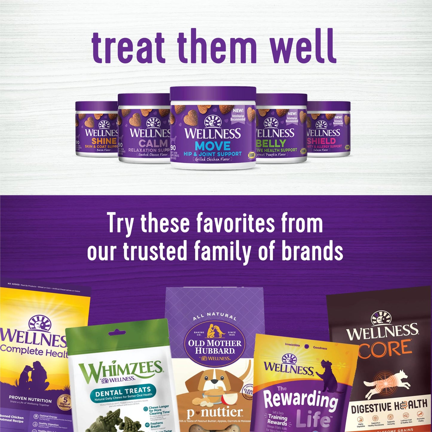 Wellness Complete Health Food + Supplements Bundle: Natural Dry Dog Food, Whitefish & Sweet Potato, 30-Pound Bag Skin & Coat Soft Chew Dog Supplements, Barkin' Bacon Flavored, 45 Count