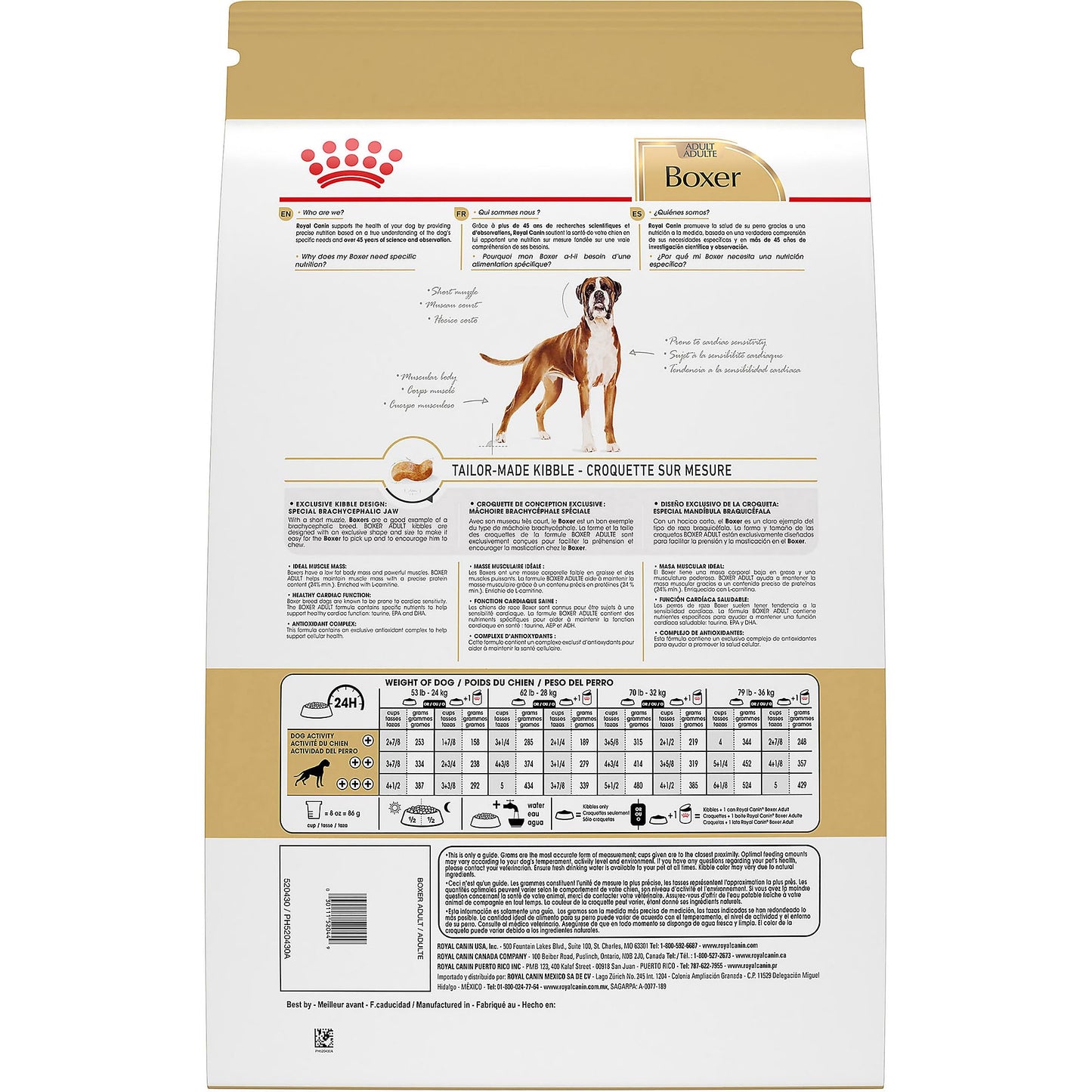 Royal Canin Boxer Adult Dry Dog Food, 30 lb bag