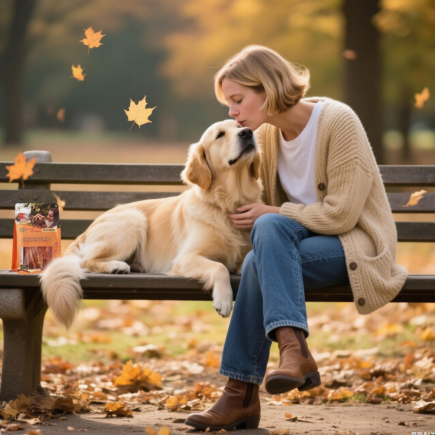 Furmate Chicken Jerky Strips Dog Treats, Chicken Breast Only Training Treats for Dogs,High Protein Low in Fat,Gluten-Free & Rawhide-Free,Healthy Skin & Shiny Coat,for All Life Stage Dogs,10.58 oz