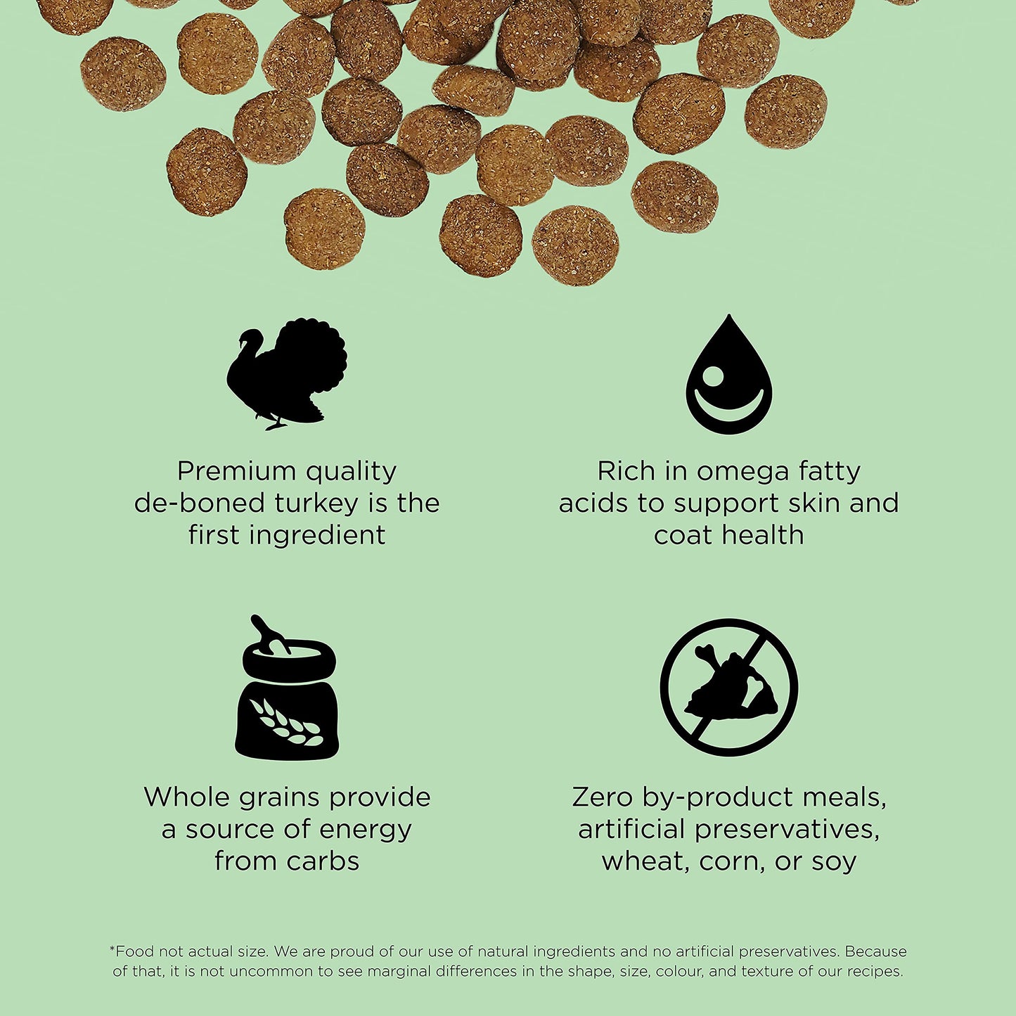 Go! Solutions Skin + Coat Care, Dry Dog Food, Turkey Recipe with Grains, 22 lb Bag