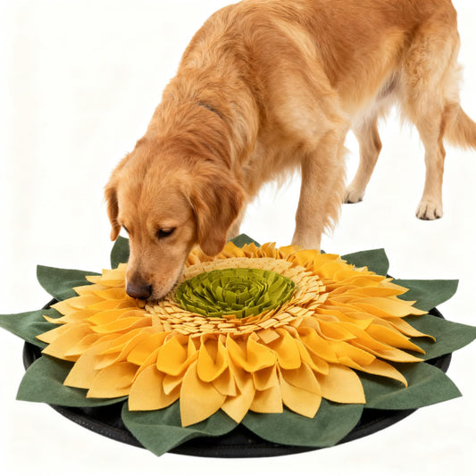 ELSKERJW Snuffle Mat for Dogs Large Breed 20"x20" Interactive Enrichment Toys for Pet, Mental Stimulation, Encourages Natural Foraging Skills and Stress Relief Slow Feeder Mat for Indoor Outdoor Use