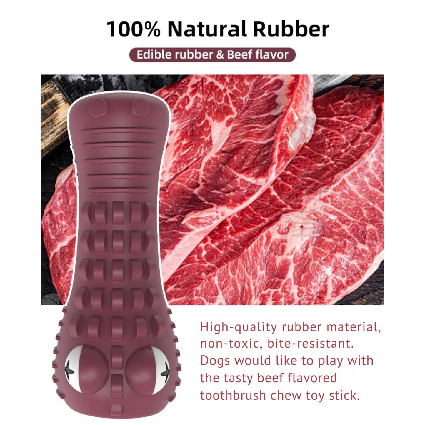 ZP-PY Dog Chew Toys for Aggressive Chewers – Alligator Dog Chew Toy for Large, Medium & Small Dogs – Tough Natural Rubber for Teeth Cleaning – Squeaky Interactive Dog Toys to Keep Them Busy