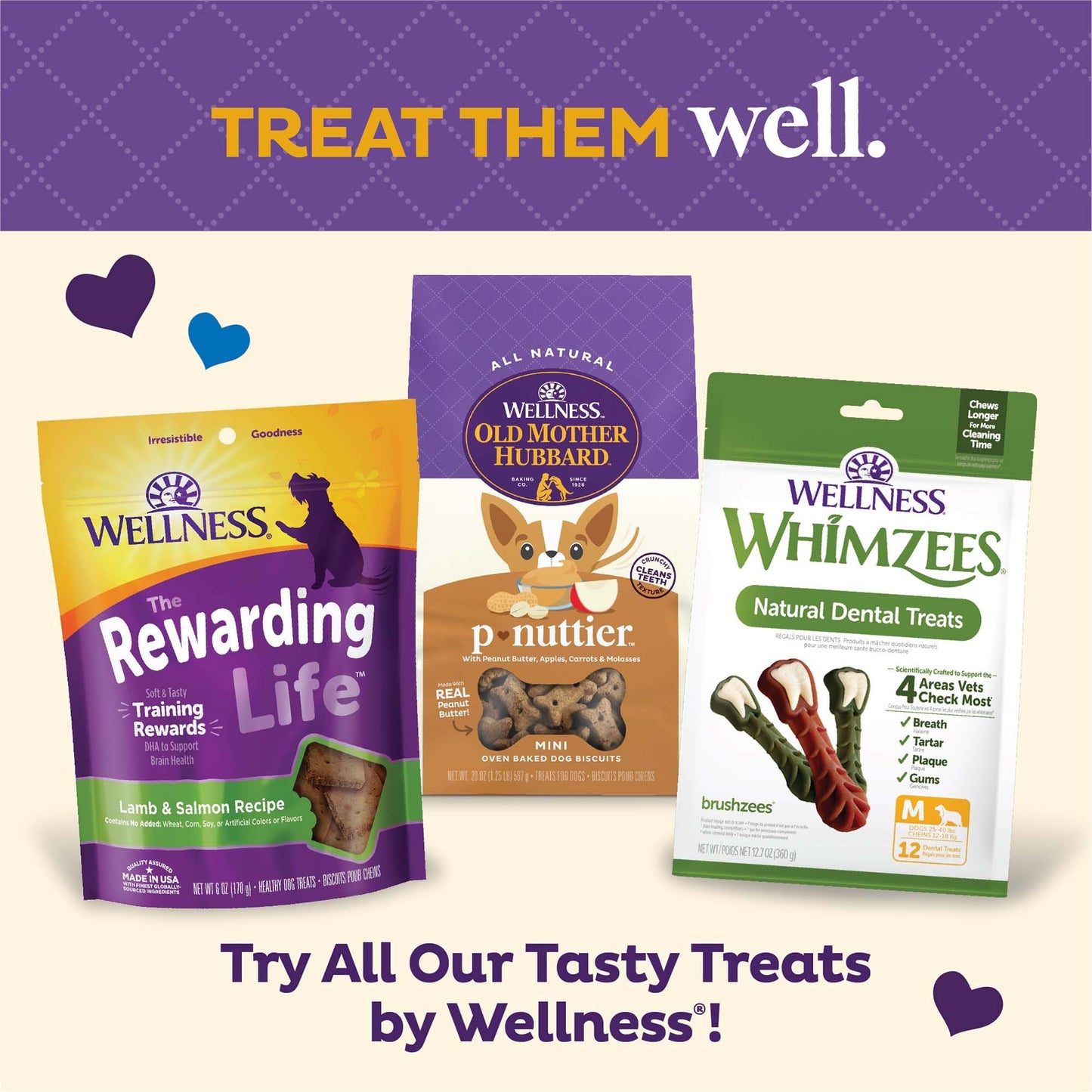 Old Mother Hubbard Wellness Original Mix Dog Biscuits, Natural, Training Treats, Four Flavors, Small Size, (6 Pound Bag)