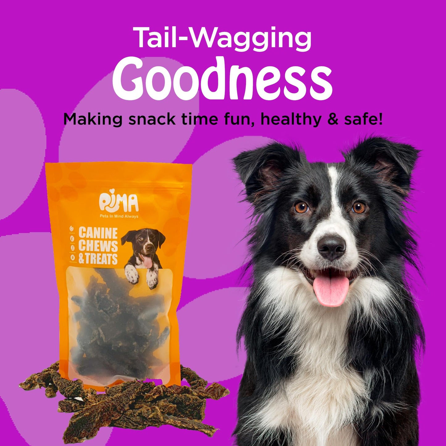 PIMA Water Buffalo Jerky, Dried Meat, Excellent Source Protein for Dogs - 31oz