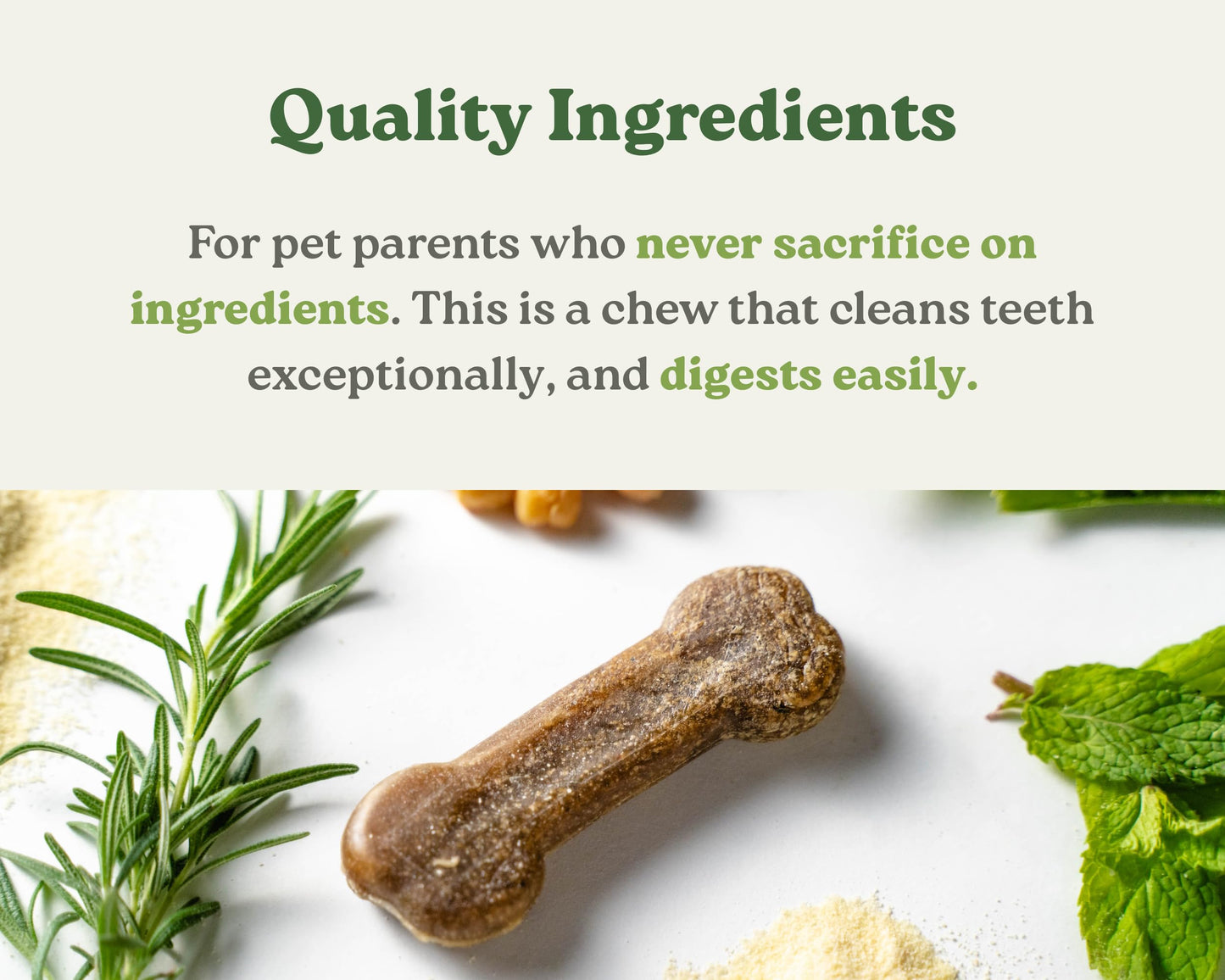 Earthbones Dental Chews for Dogs 20-50lbs, 30 Bones