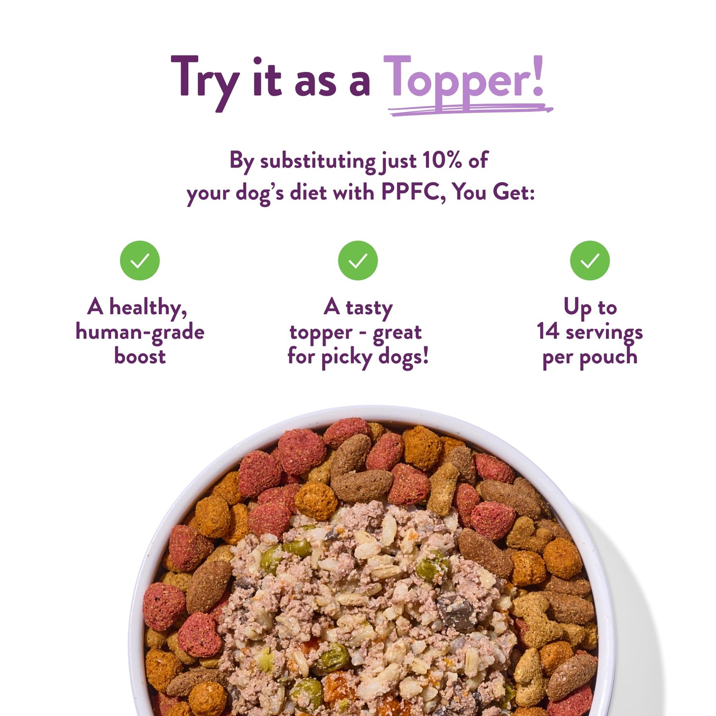 Portland Pet Food Company Winnie's Lamb N’ Rice Fresh Dog Food Pouches, Pet Meal Topper Mixers & Meals - Large & Small Breed Puppy & Senior Dogs - Human-Grade, Gluten-Free - Made in The USA - 5 Pack