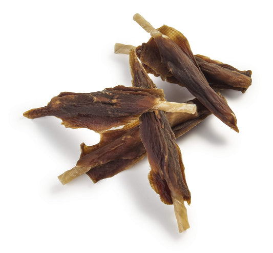 Pet 'n Shape Chik 'n Skewers – Duck Wrapped Rawhide Chew Dog Treats - 1 Pound