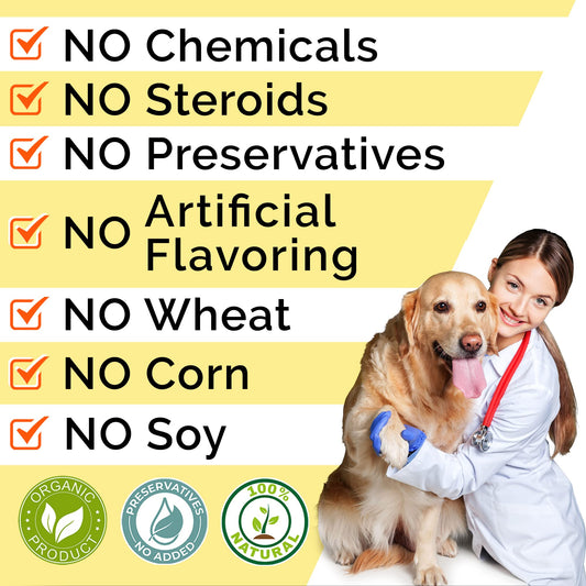 Allergy Relief 2 Packs 240ct + Pumpkin Pack of 2-16.2oz for Dogs Bundle - Itchy Skin Treatment + Skin&Coat - Omega3& Pumpkin - Allergy&Anti Itch + Diarrhea, Constipation, Upset Stomach - Made in USA