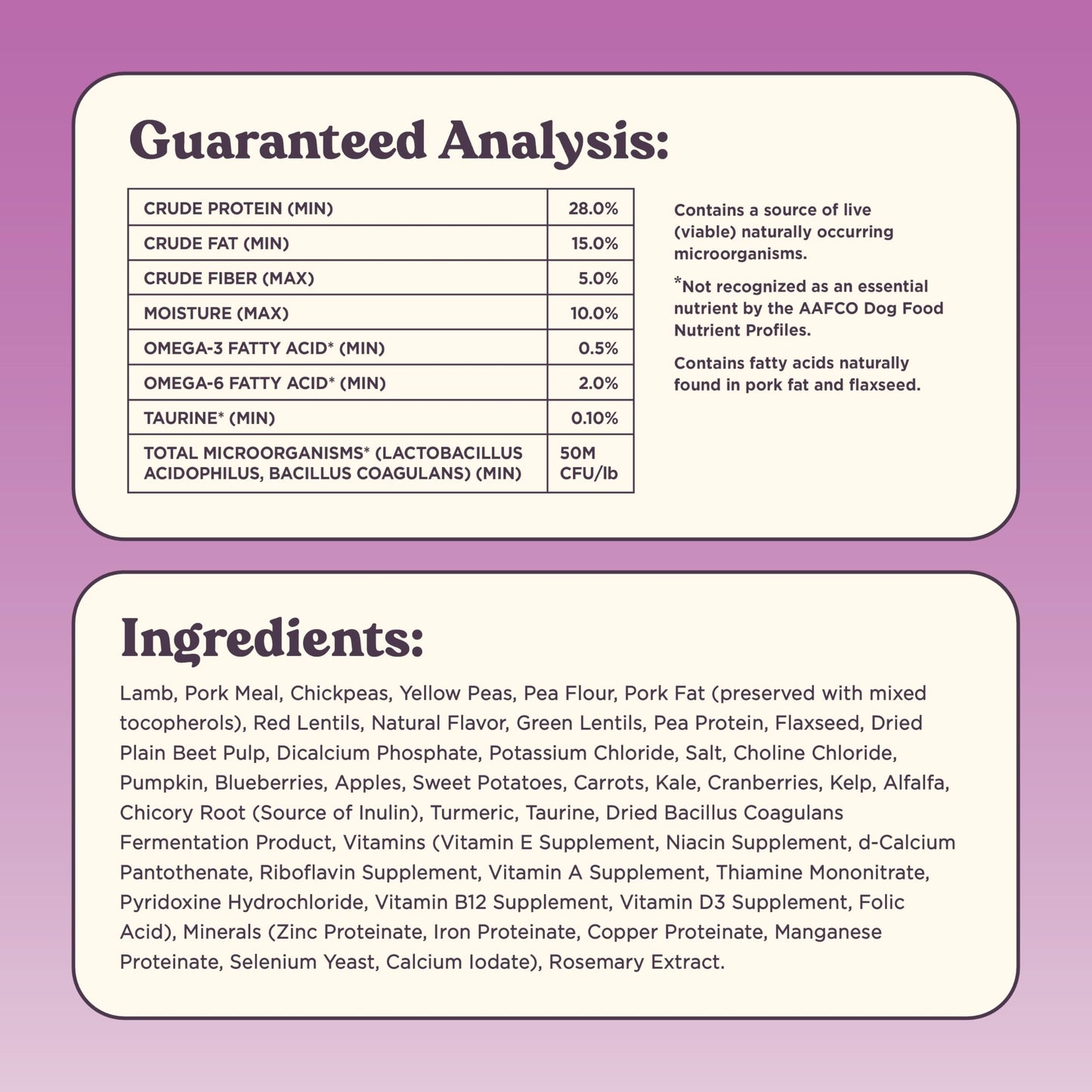 Bundle x Joy Brave Probiotic Dog Food Dry, Lamb, 4lb Bag, Allergy and Gut-Friendly Adult Kibble for Digestive Health with Grass-Fed Lamb, 20 Plant Based Superfoods, Poultry and Grain Free