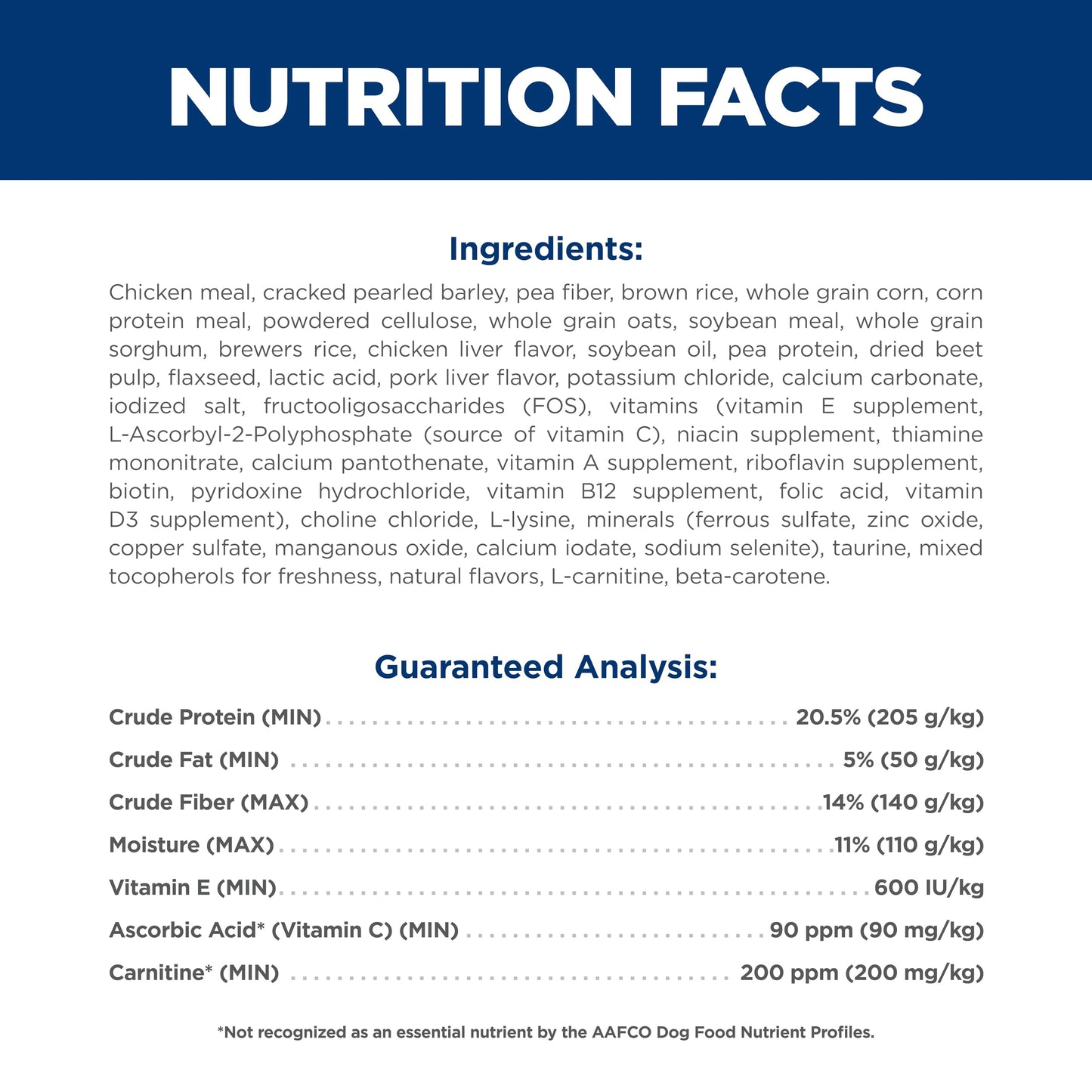 Hill's Science Diet Light , Adult 1-6, Small & Mini Breeds Weight Management Support, Dry Dog Food, Chicken & Barley, 4.5 lb Bag