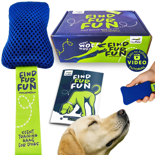 HeyPets Find Fur Fun Scent Training Game for Dogs | Brain Games for Dogs, Mental Stimulation for Dogs, Games for Dogs, Scent Training for Dogs, Brain Training for Dogs, Dog Training Games