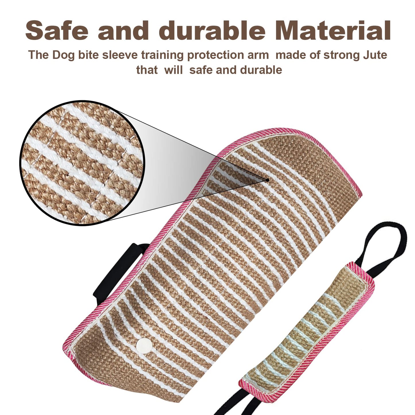 Professional Dog Bite Training Set - Tough Dog Bite Sleeve, Protection for K9, Pitbull, German Shepherd (4 Pack)