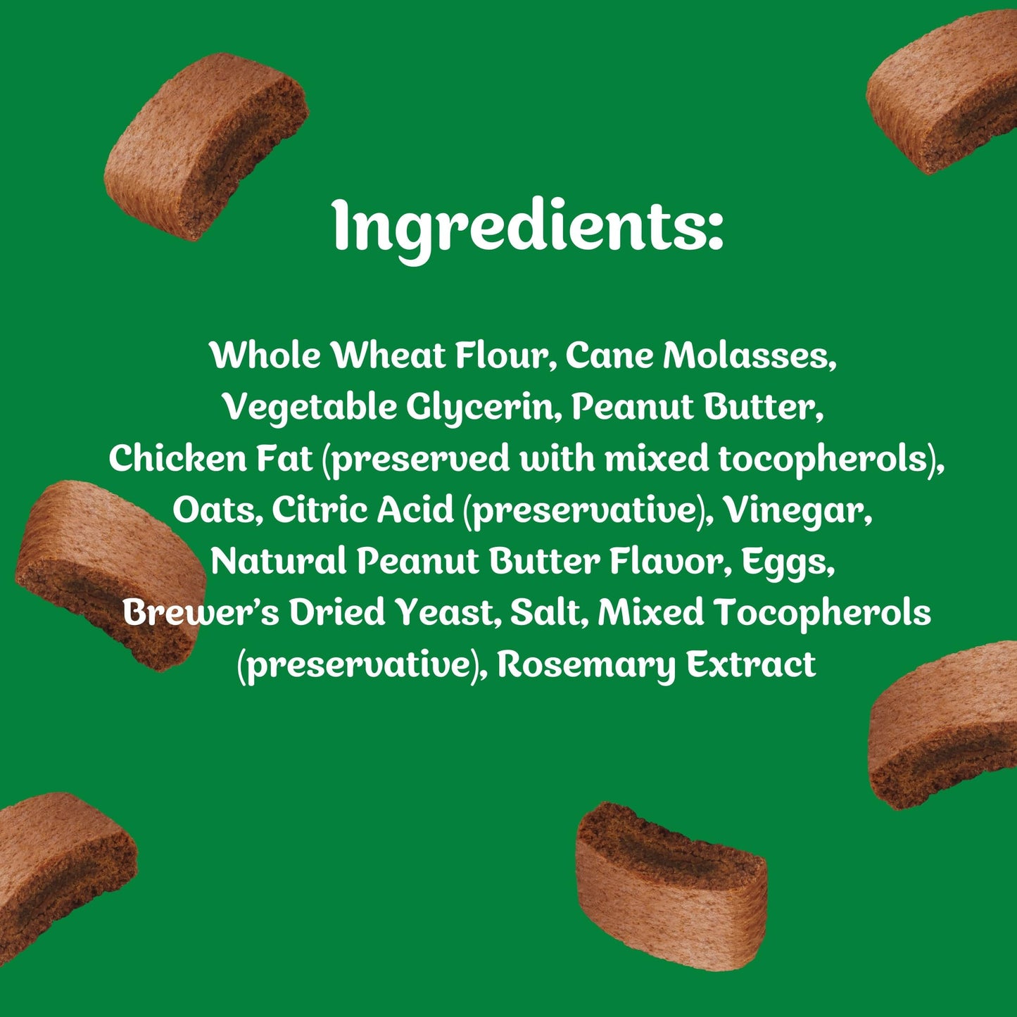 Three Dog Bakery Soft Baked Grain Free Meaty Woofers, Turkey and Cranberry Flavor, Premium Treats for Dogs, Brown, 25 oz