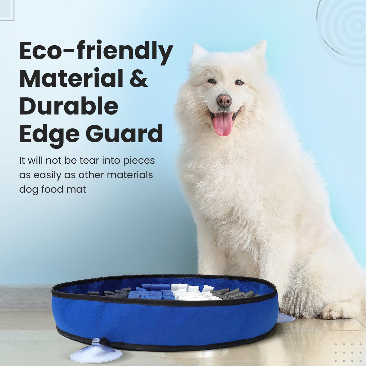 TOMAHAUK Snuffle Mat for Dogs Small and Large Breed – Interactive Feed Game/Cat Dog Puzzle Toy That Helps with Stress Relief, Foraging Skills, Brain Stimulation and Boredom Dog Enrichment Toys