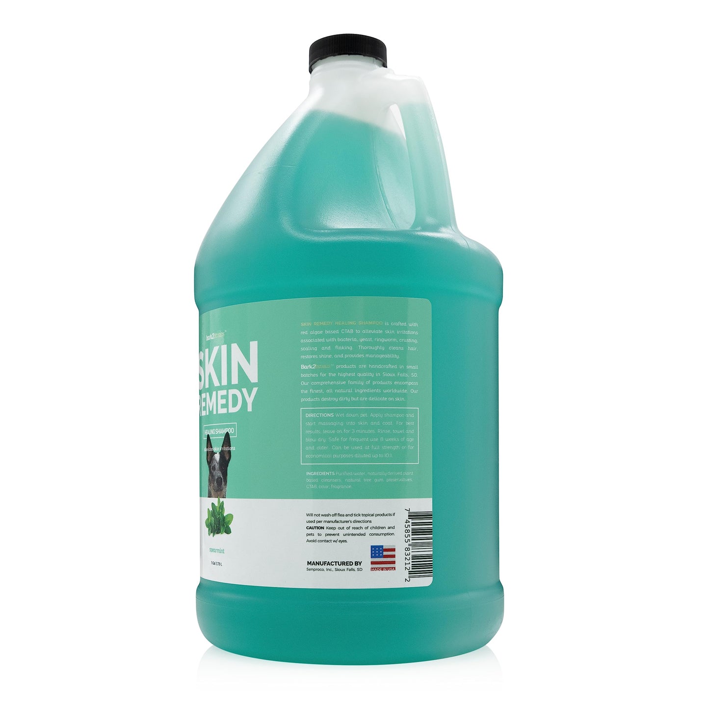 Bark2Basics Skin Remedy Dog Shampoo, 1 Gallon - Red Algae Based CTAB, Alleviates Coat Irritations Naturally, Promotes Healing for Crusting, Scaling and Flaking, Relieves Dry Itchy Sensitive Skin