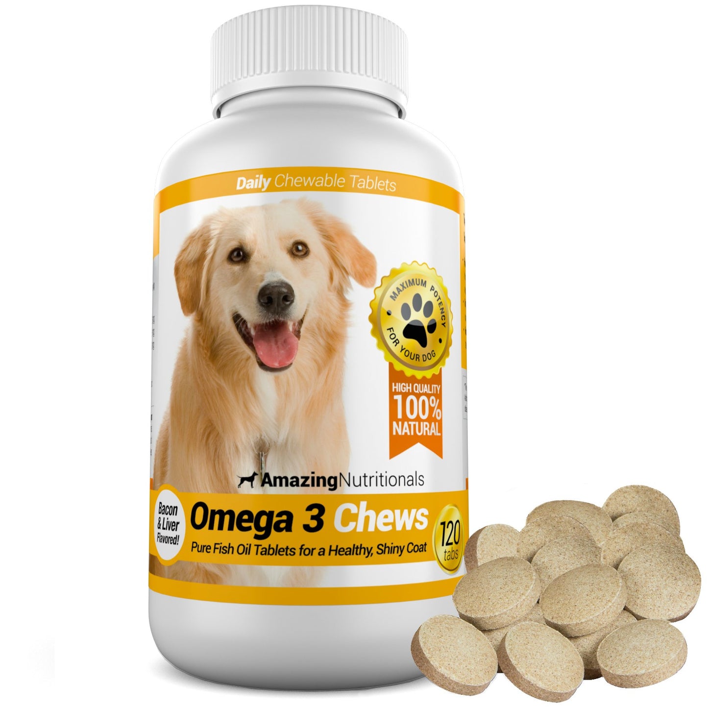 Amazing Dog Skin and Coat and Probiotics for Dogs Joint Digestive Bundle - Omega 3 for Dogs Itchy Skin Relief for Dry Skin, Hot Spots and Shedding, Eliminates Joint Pain, Gas and Diarrhea Elimination