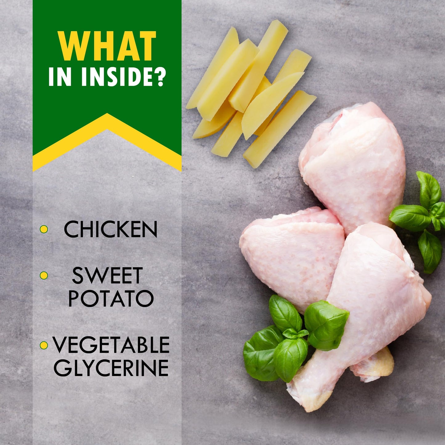 Dog Treats Sweet Potato Wrapped with Chicken 11 oz & Pet Natural Chew - Grain Free Dried Snacks in Bulk - Best Twists for Training Small & Large Dogs - Made for USA