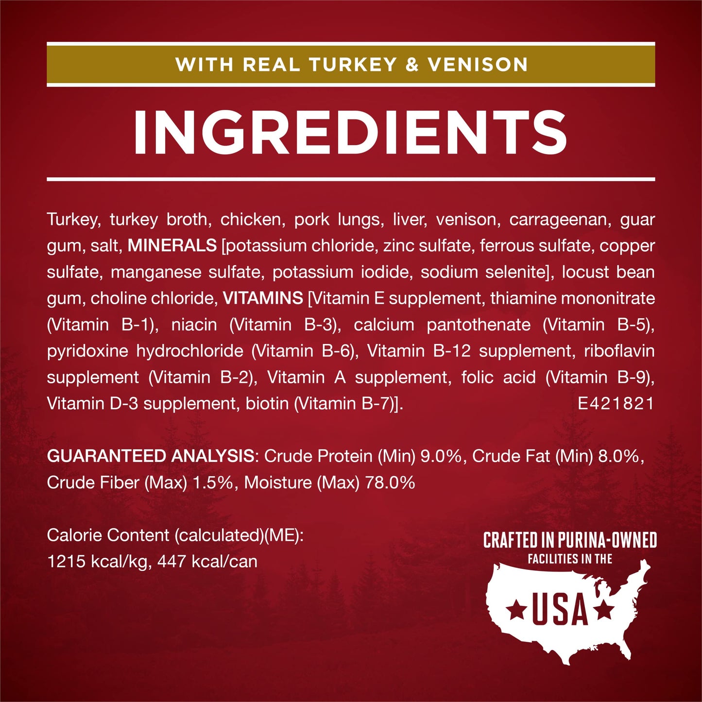 Purina ONE True Instinct Classic Ground Grain-Free Formulas With Real Turkey and Venison, and With Real Chicken and Duck High Protein Wet Dog Food Variety Pack - (Pack of 6) 13 oz. Cans