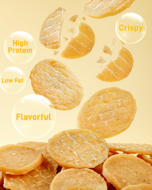 Pawaura Chicken Chips Dog Treats, 10.58 oz Crunchy Training Treats for Dogs, Single Ingredient Dog Treat - Dried Chicken Jerky for All Breedd Dogs, 100% Natural