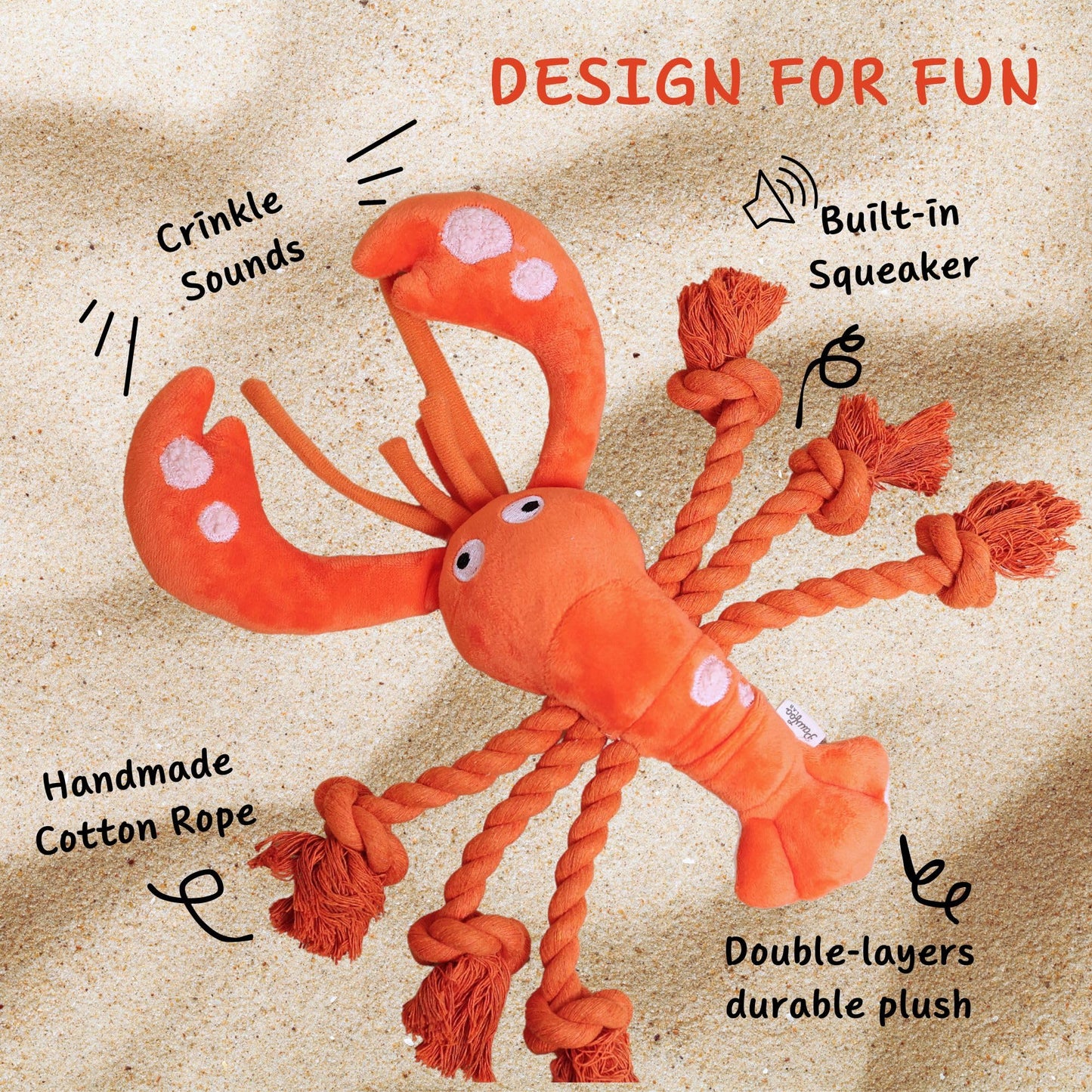 2 Pack Dog Toys for Large Dogs, Squeaky Plush Hide and Seek Teething Chew Toys for Small, Medium Puppy Dogs to Keep Them Busy