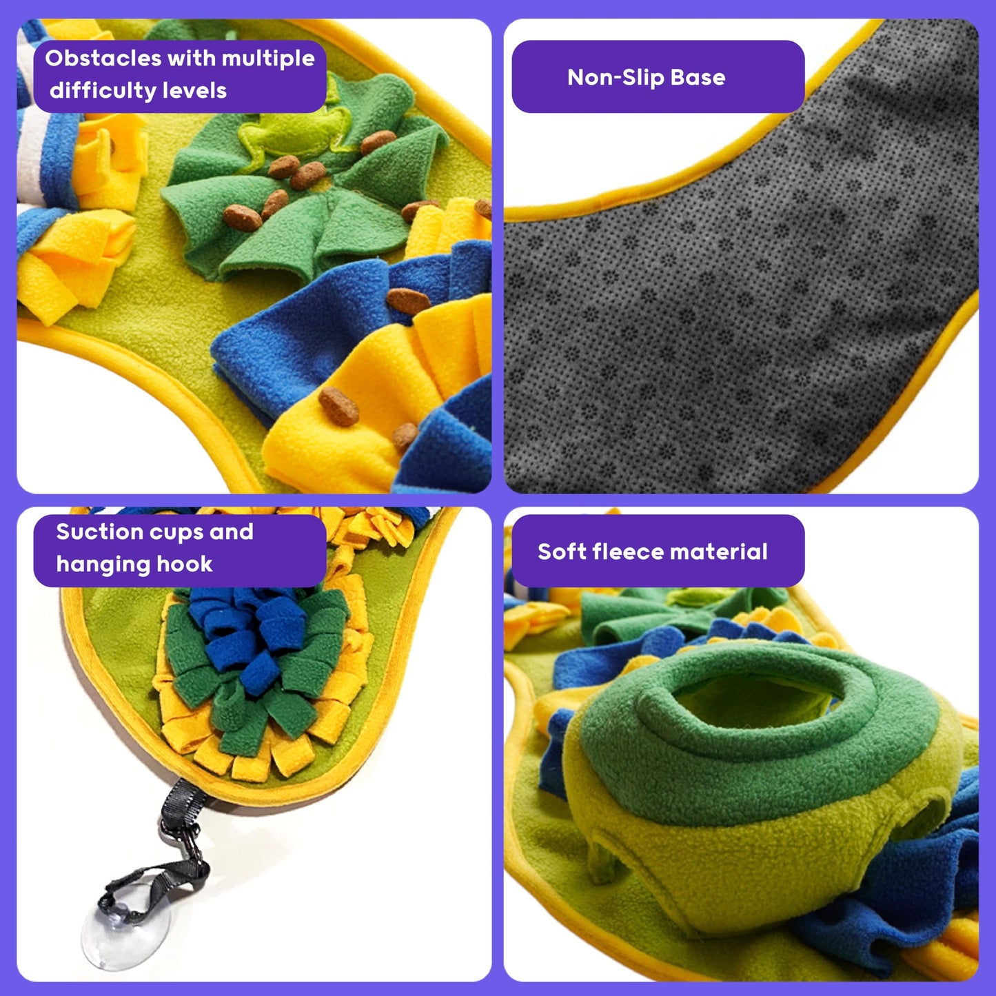PAWLUDE Snuffle Mat for Dogs 39 x 12 in - Digging Mat Encourages Interaction and Enhancing Pet Wellbeing, Pet Training Sniff Pad, Digging Dog Toy for Feeding and Play, Nosework Treat Matt