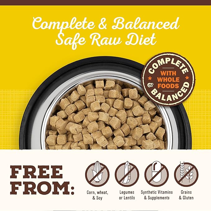 Primal Freeze Dried Puppy Dog Food, Pronto Mini Nuggets; Scoop & Serve, Complete & Balanced Meal; Also Use As Topper or Treat; Premium, Healthy, Grain Free, High Protein Raw Dog Food (25 oz,Pack of 2)