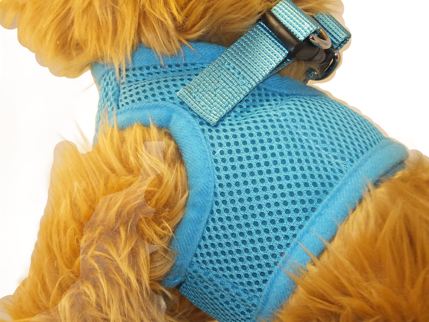 Snazzi Pet Soft No Pull Step-in Dog Harness Small Dog XXS XS Vest for Teacup, Chihuahua, Yorkie, Pomeranian Dog Vest Harness for Puppy SkyBlue Mesh Comfy (2-4 lbs)