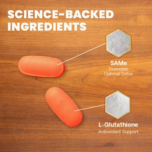 VetriScience SAMe Liver Health Tablets, 225 mg S-Adenosyl-Methionine Liver Health and Detox Supplement for Medium and Large Breed Dogs, Glutathione Antioxidant Liver Support, 30 Count