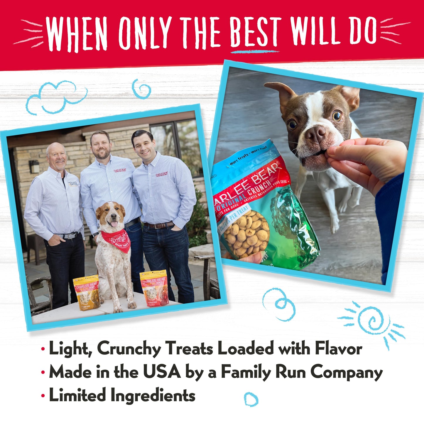 Charlee Bear Original Crunch Dog Treats, Beef Liver, 16 Ounce Resealable Bag, Low Calorie Training Treats For Dogs, Limited Ingredient, Healthy, Crunchy Dog Snacks, Made in USA