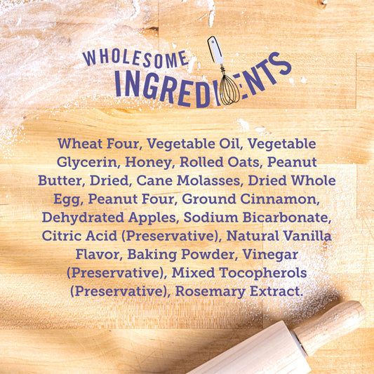 Three Dog Bakery Assort"Mutt" Trio, 48oz – Delicious Dog Treats With Oats, Apple, Peanut Butter & Vanilla, Premium Dog Training Treats, Puppy Treats