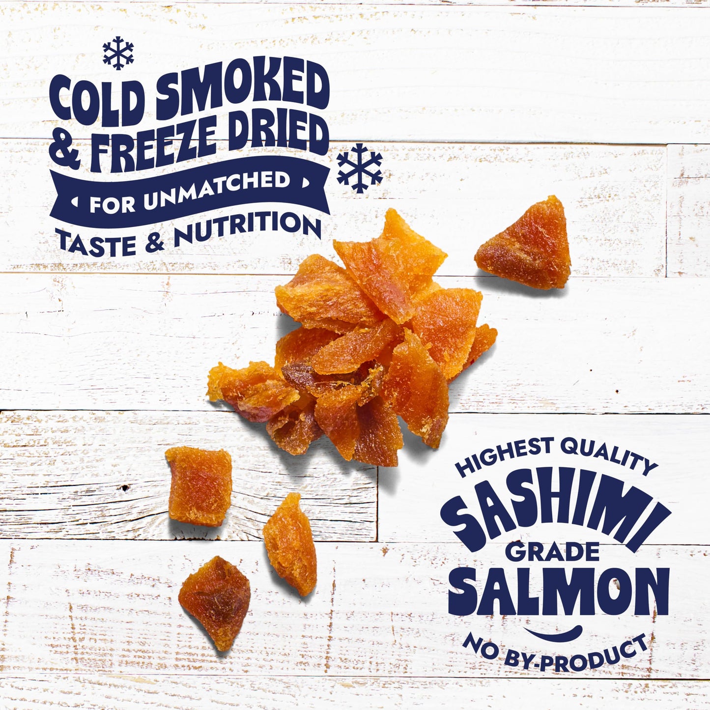 Finfare Freeze Dried Dog Treats, Salmon Crumbles, Protein & Omega-3s, Grain Free Salmon Dog Training Treats and Meal Topper, Crafted in USA, 2oz