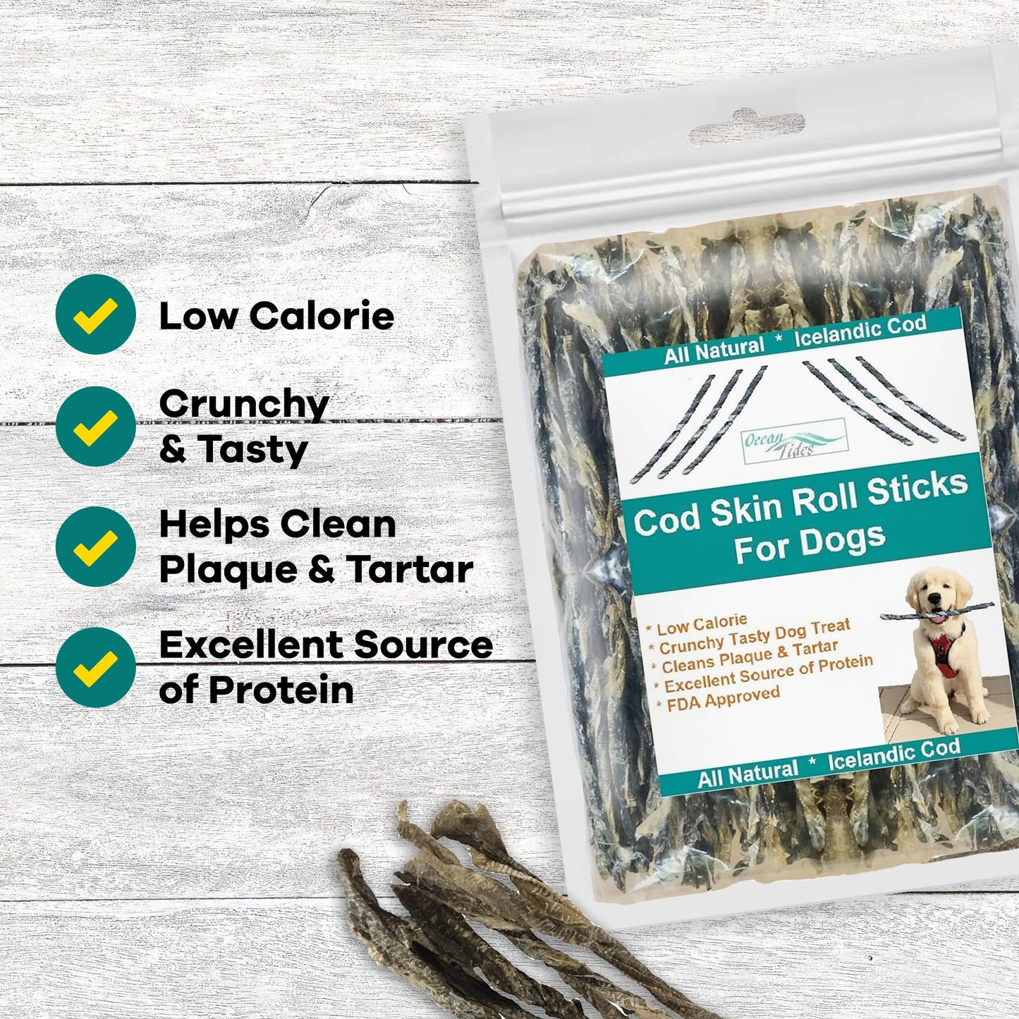 Herz Duo-Protein Turkey Tendon & Chicken Strip 3 oz, USA-Sourced Turkey Tendon, Natural Dog Chew for Small Dogs, Wrapped in Chicken, Rawhide-Free, Hypoallergenic, Puppy-Friendly