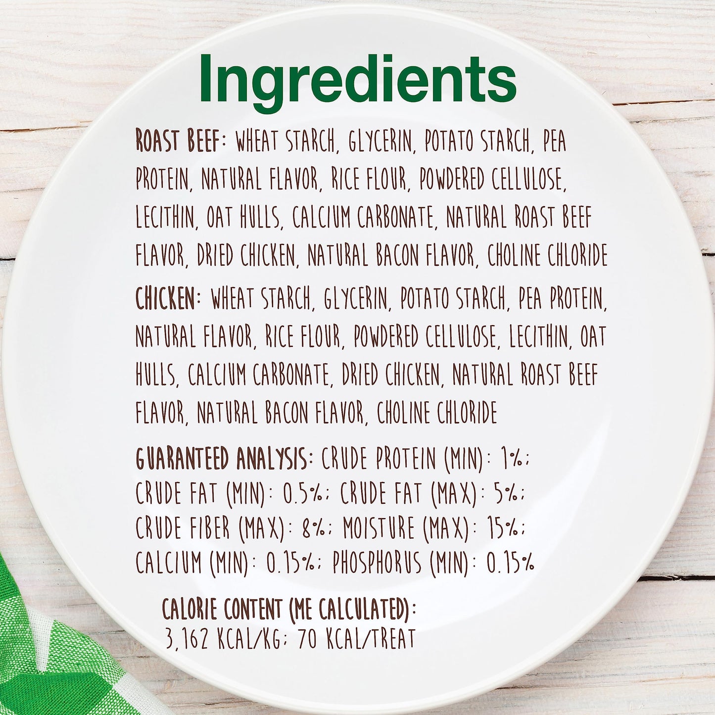 Nylabone Healthy Edibles Natural Dog Chews Long Lasting Chew Treats for Dogs, Roast Beef & Chicken Flavor, X-Small/Petite (48 Count)