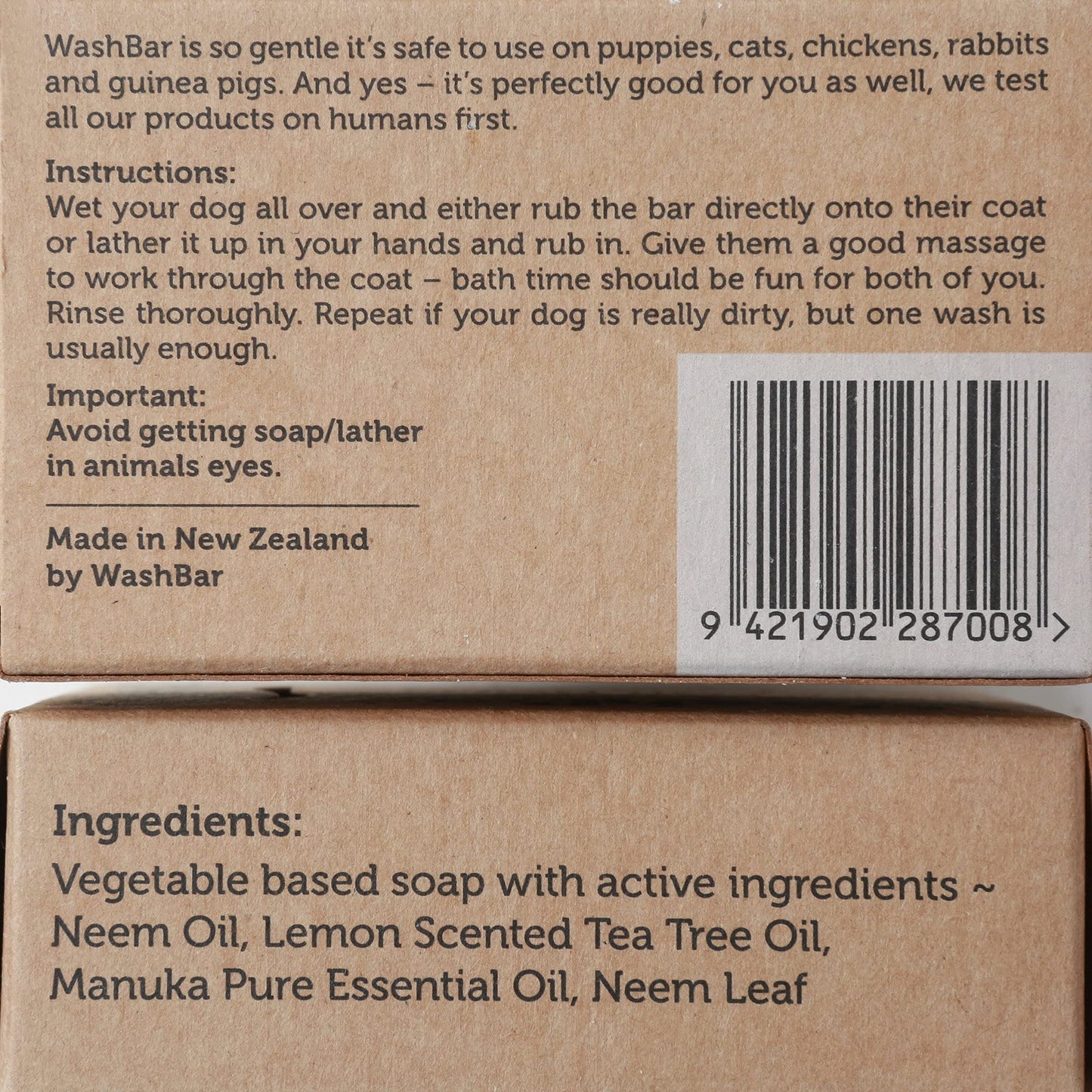The Natural Dog Shampoo Bar Soap for Itchy Skin Relief - 3.5oz 100g - Dog Soap for Sensitive Skin with Manuka and Neem Oil to Ease Allergies and Itching