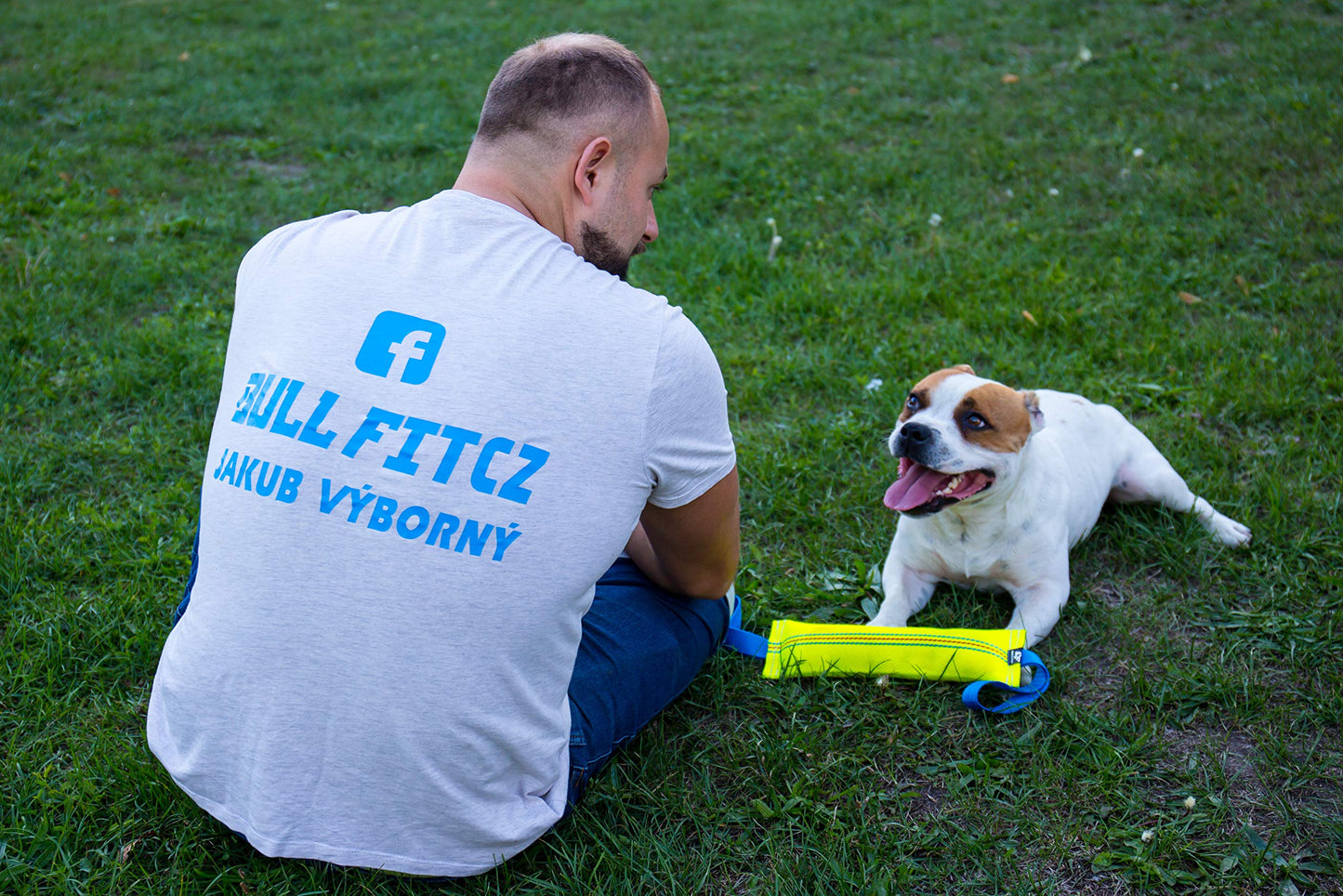 Bull Fit Dog Bite Tug Toy with 2 Strong Handles - Tough, Durable Fire Hose Dog Tug for Medium to Large Dogs - Ideal for Tug of War, Fetch, Puppy Training & Fun Interactive Play - Handmade Pull Toys