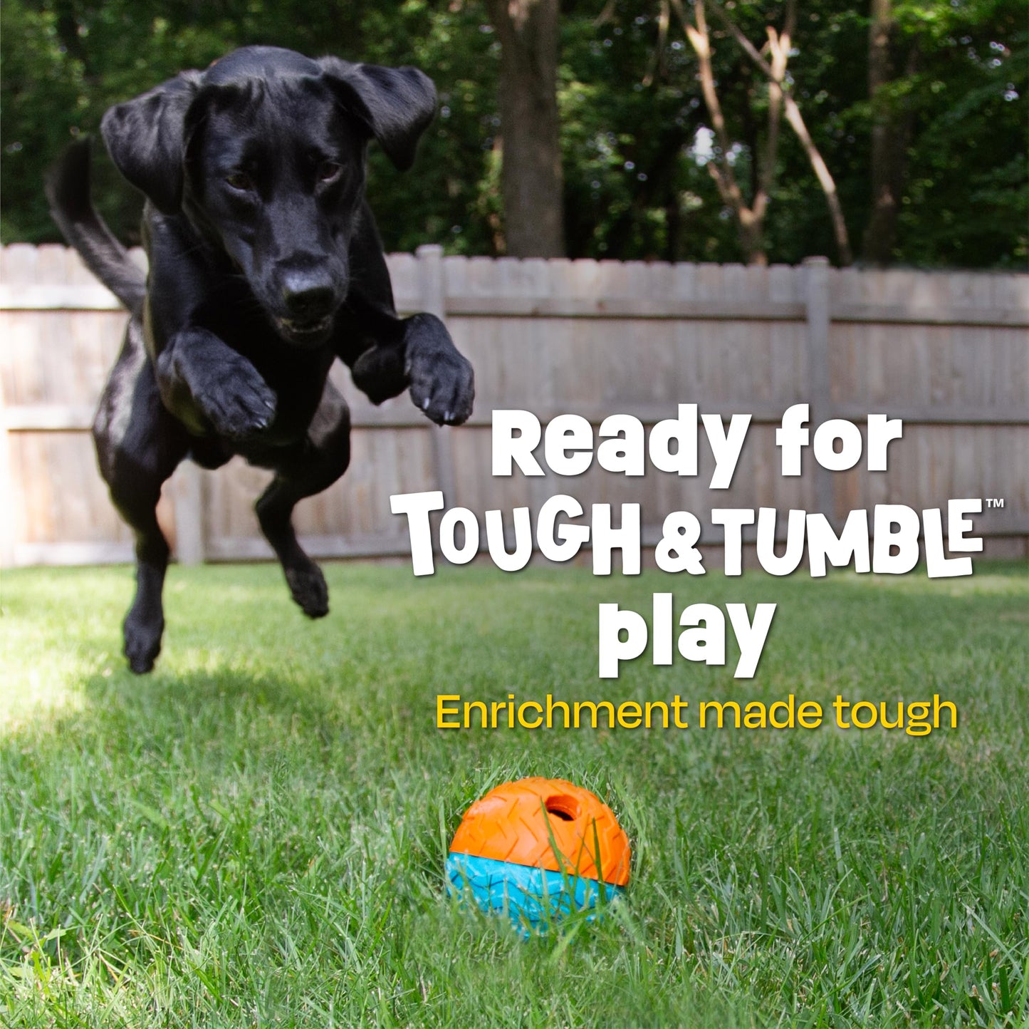 Brightkins Tough & Tumble 2-Piece Texture Ball Small, Enrichment Puppy Essentials, Dog Birthday Treat Pouch Gifts, Training Dog Accessories, Travel Squeez Pouch, Slow Feeder Dispensing Container