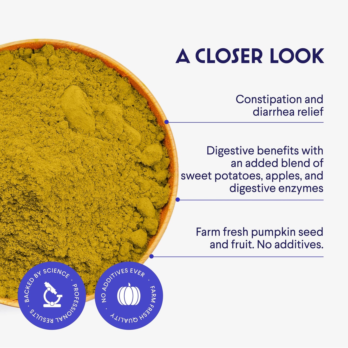 Pumpkin Powder Plus Goat Milk Powder - for Dog’s Immune Support, Digestion, Allergies & Overall Wellness – Pumpkin- 60 Scoops - Goat Milk 90 Scoops