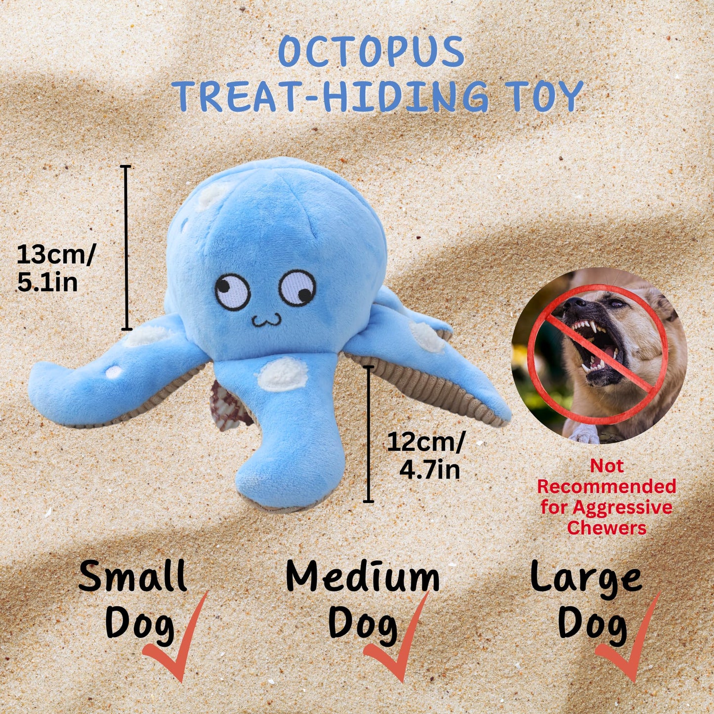 2 Pack Dog Toys for Large Dogs, Squeaky Plush Hide and Seek Teething Chew Toys for Small, Medium Puppy Dogs to Keep Them Busy