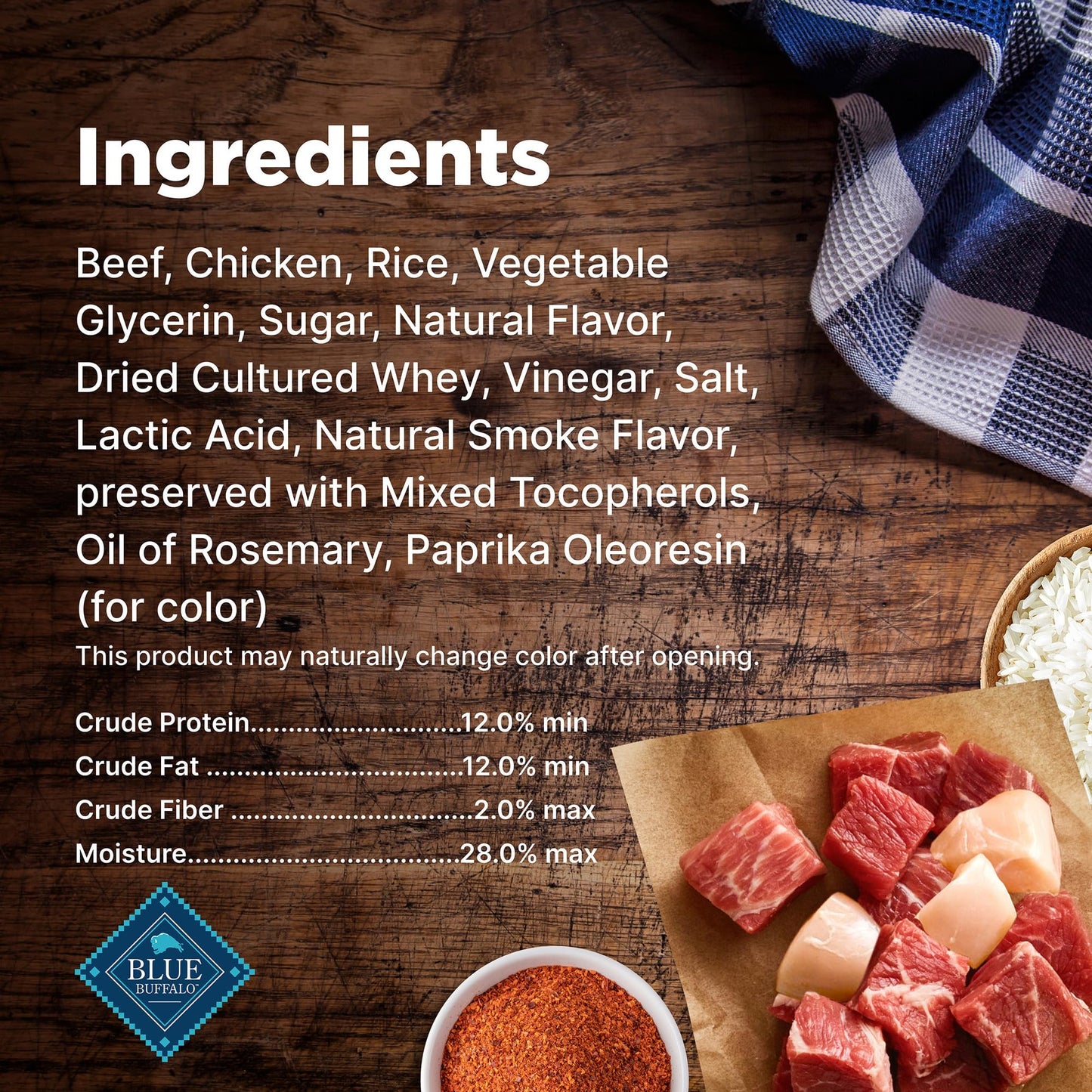 Blue Buffalo Nudges Grillers Natural Dog Treats, Beef, 16oz