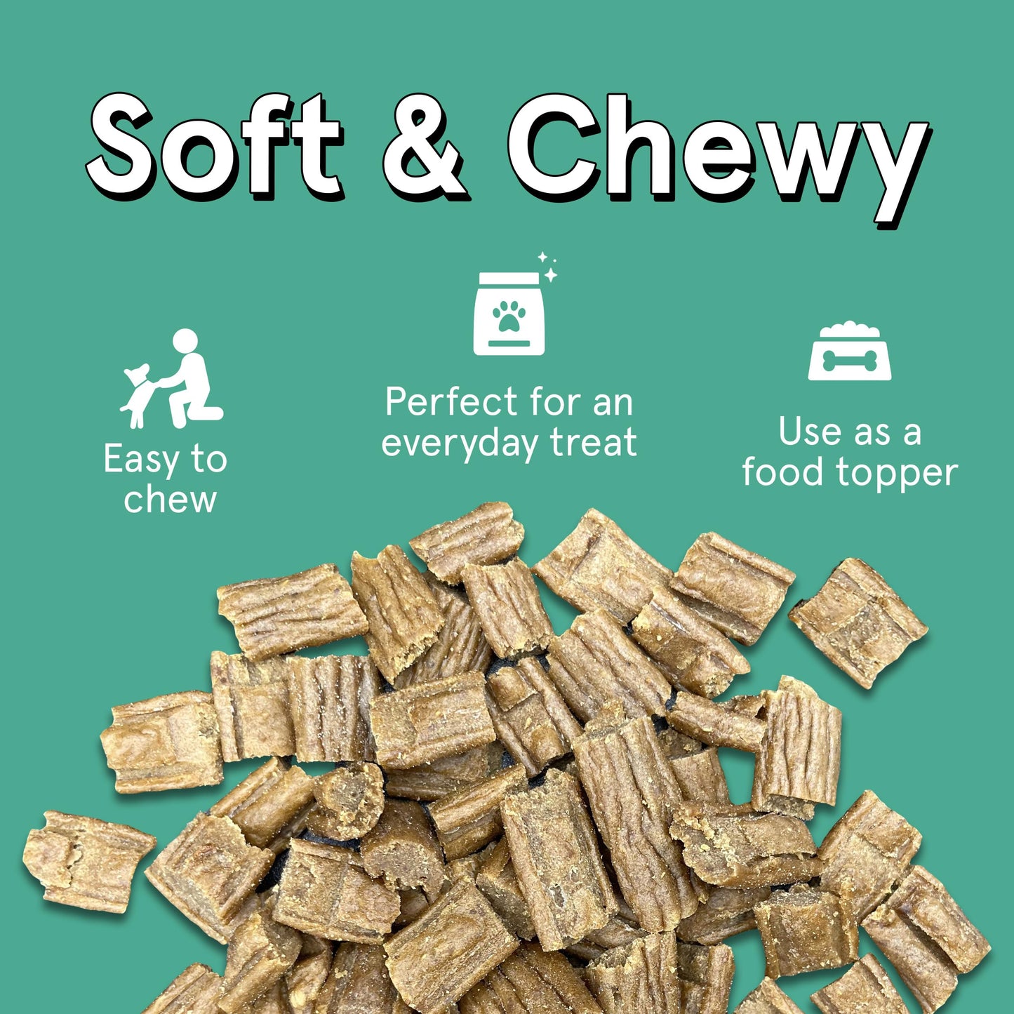 Real Meat Tiny Trainer Bites Dog Treats - 1lb of USA-Made Soft & Chewy Air-Dried Turkey Training Treats for Dogs & Puppies - All-Natural Grain-Free Dog Training Treats With Free-Range Cage-Free Turkey