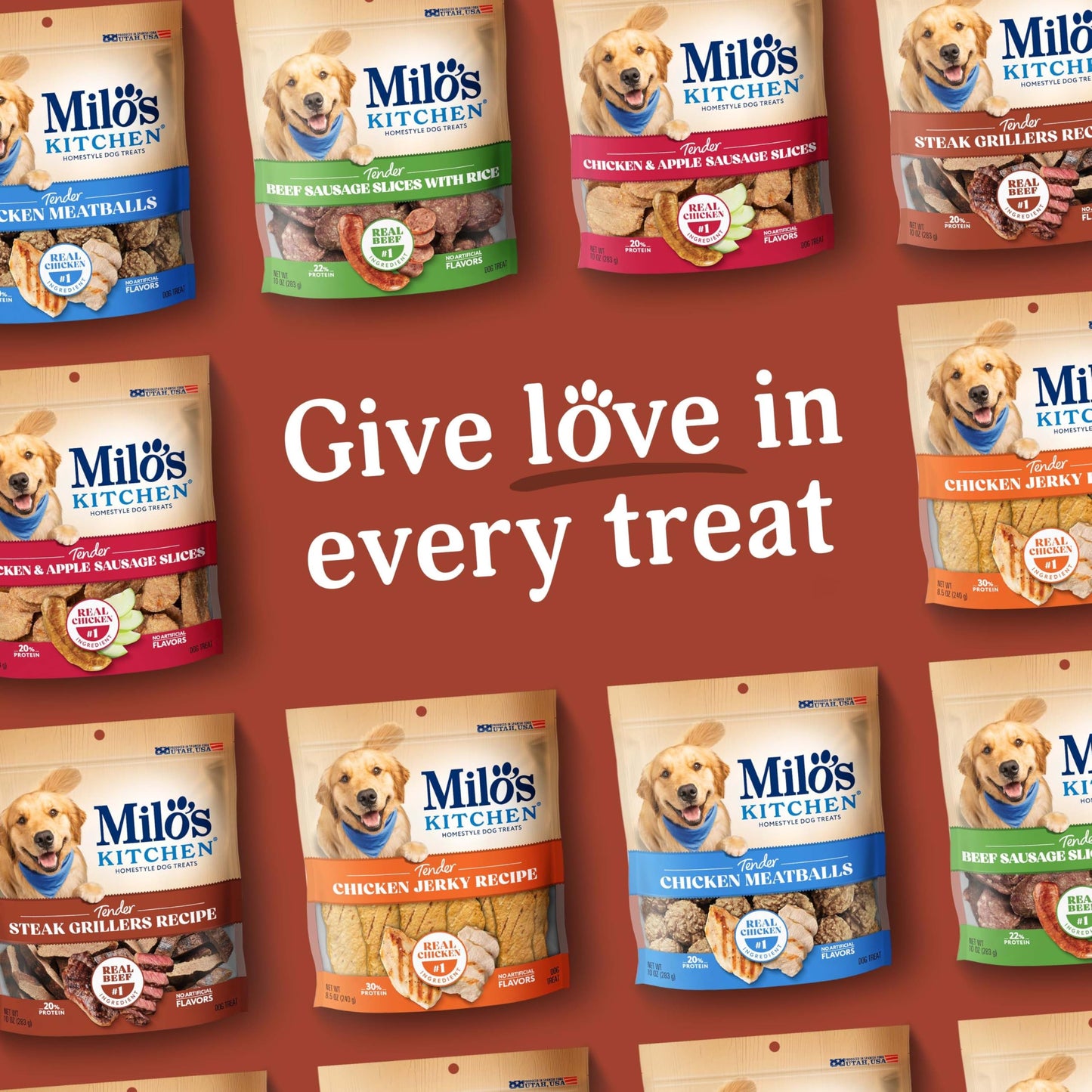 Milo's Kitchen Homestyle Dog Treats, Steak Grillers, 18 Ounce, High Protein, No Artificial Flavors