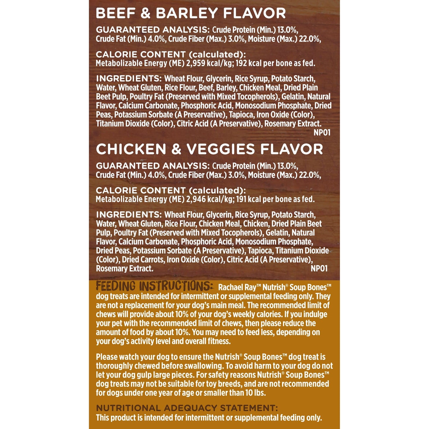 Rachael Ray Nutrish Soup Bones Long Lasting Dog Chews Variety Pack, 22 Count (Pack of 1)