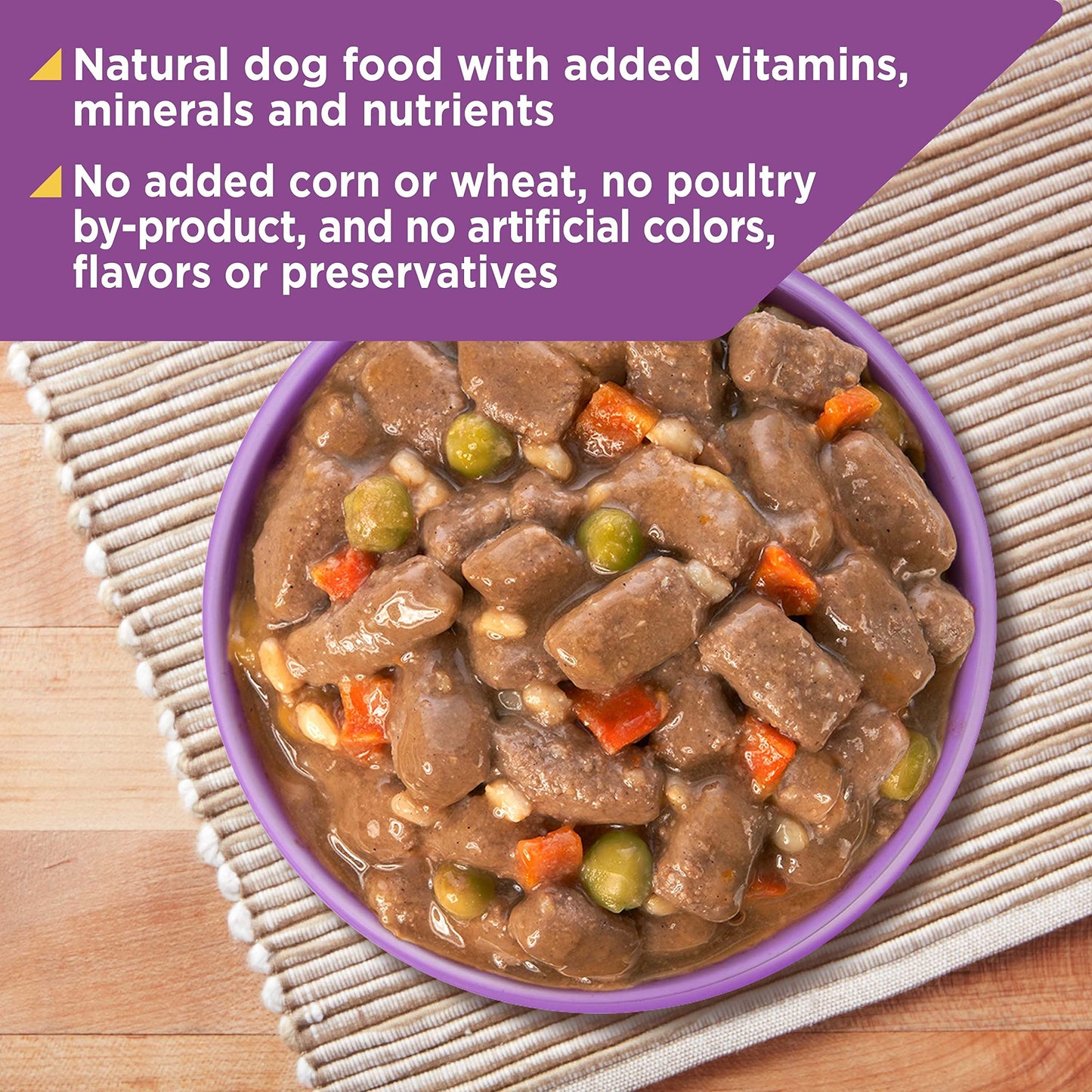 Nature’s Recipe Stew Lamb, Rice & Barley Recipe Wet Dog Food, 13.2 oz. Can, 12 Count