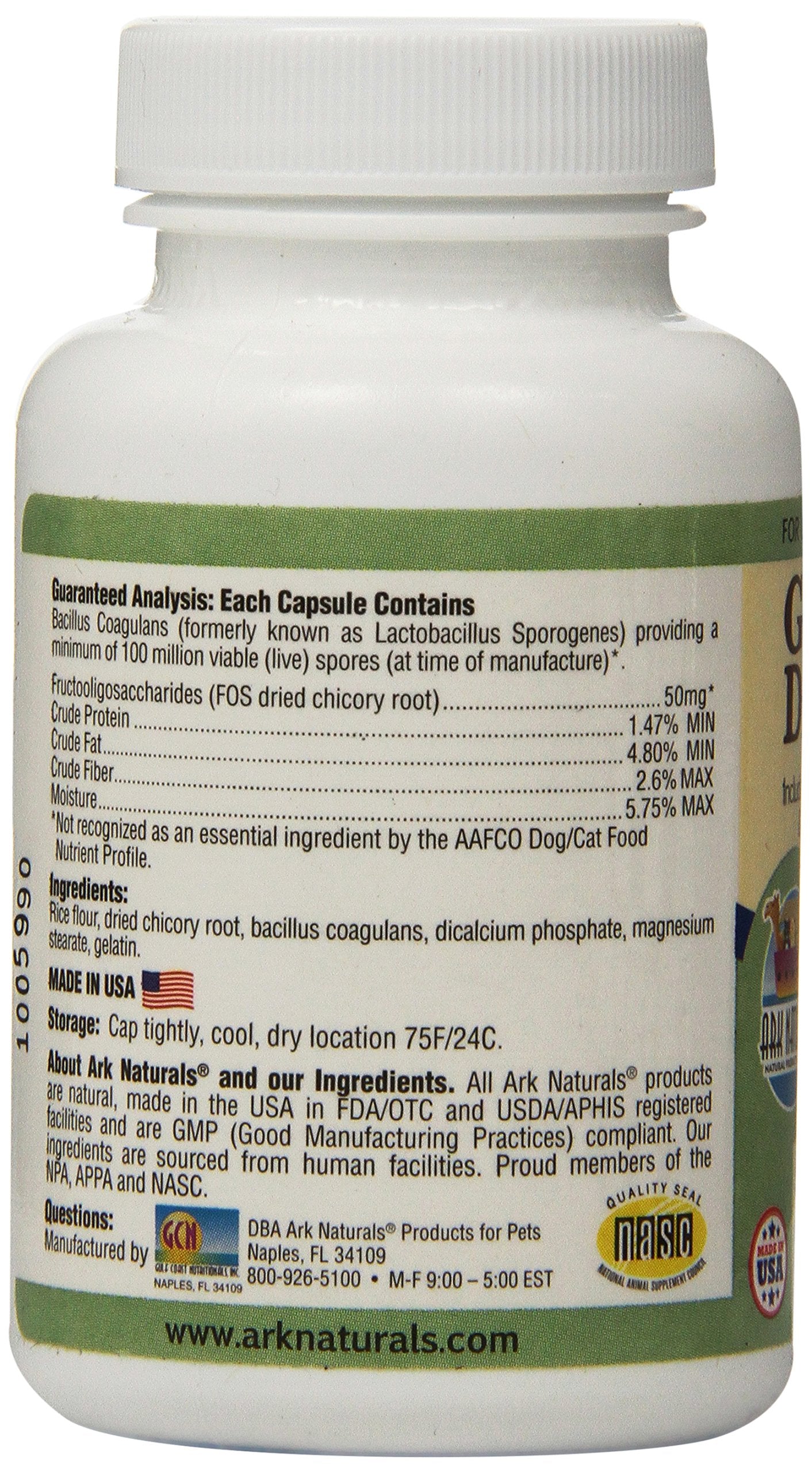 Ark Naturals Gentle Digest, A Probiotic for All Pets, Capsules - 60 Each