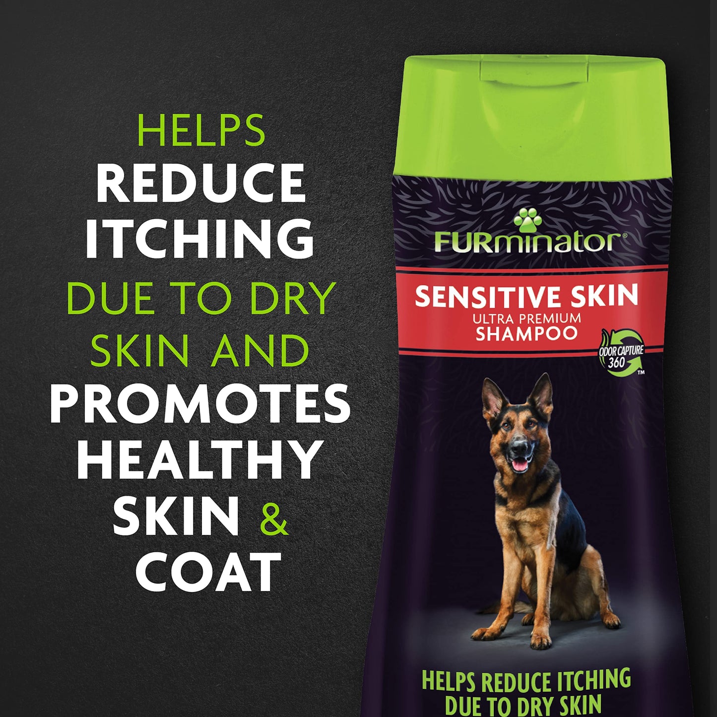 FURminator Sensitive Skin Ultra Premium Shampoo for Dogs, 16 Oz.