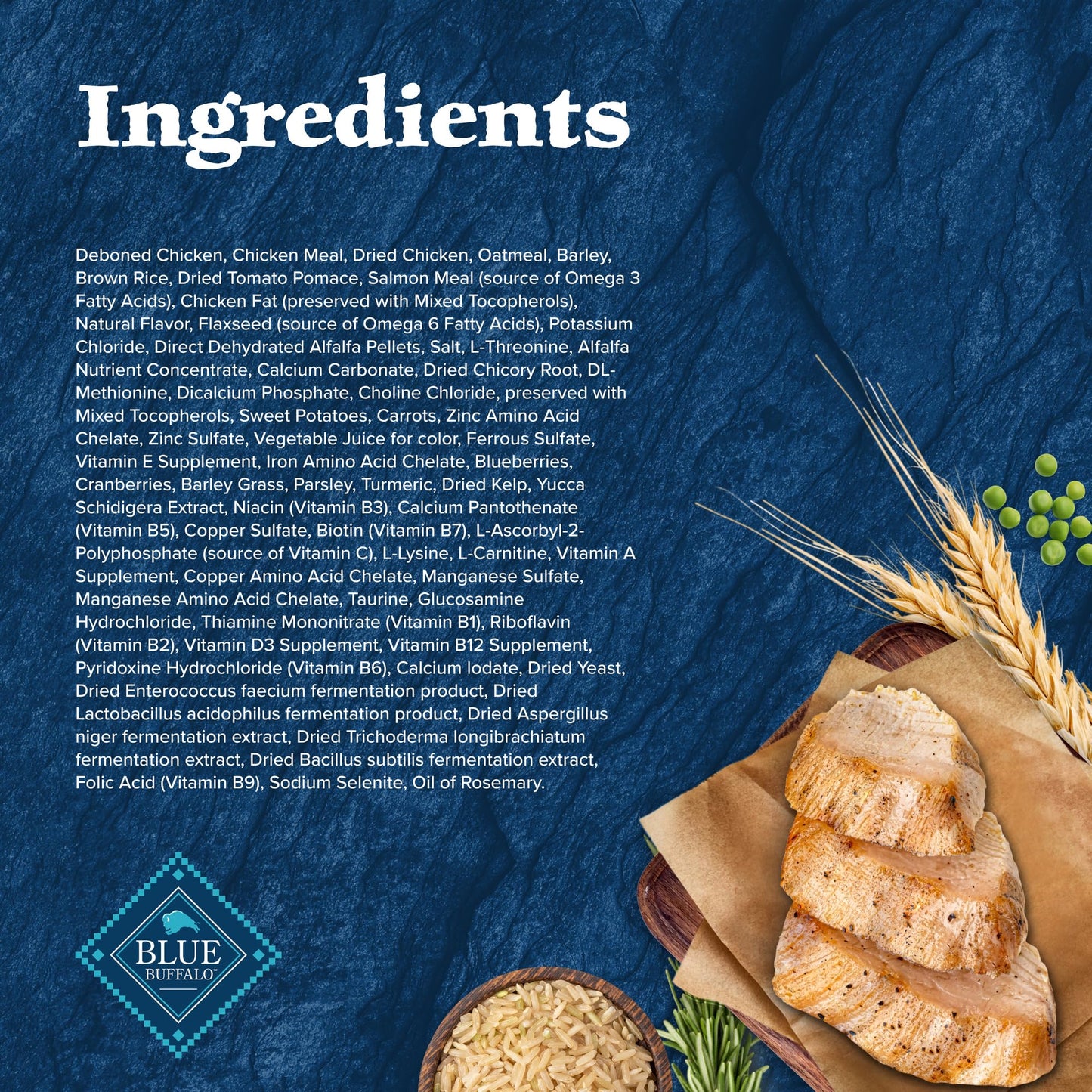 Blue Buffalo Wilderness Dry Dog Food Plus Wholesome Grains, Chicken, 4.5 lbs.