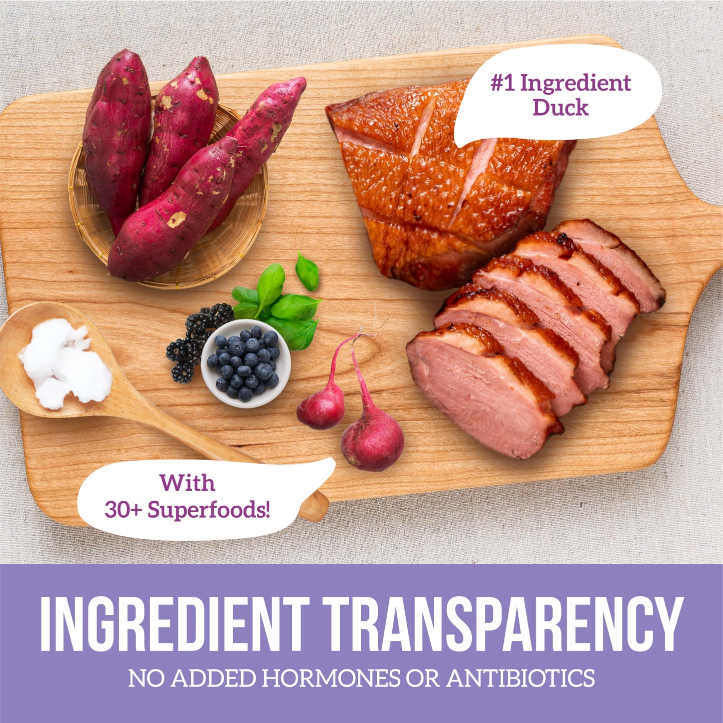 Health Extension Grain Free Duck & Sweet Potato Dry Dog Food (4 lb / 1.81 kg) - Lean Protein Formula with Turmeric & Antioxidants for Healthy Skin & Digestion