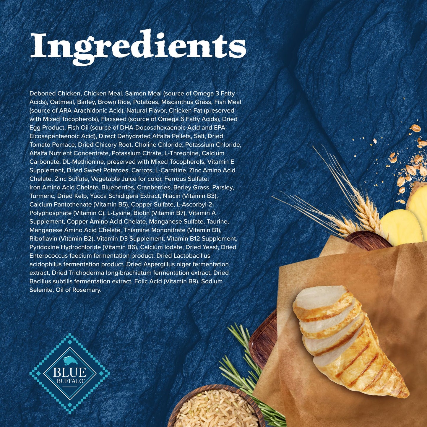 Blue Buffalo Wilderness High-Protein Dry Dog Food for Large Breed Puppies, Made in The USA with Natural Ingredients Plus Wholesome Grains, Chicken, 24-lb Bag.