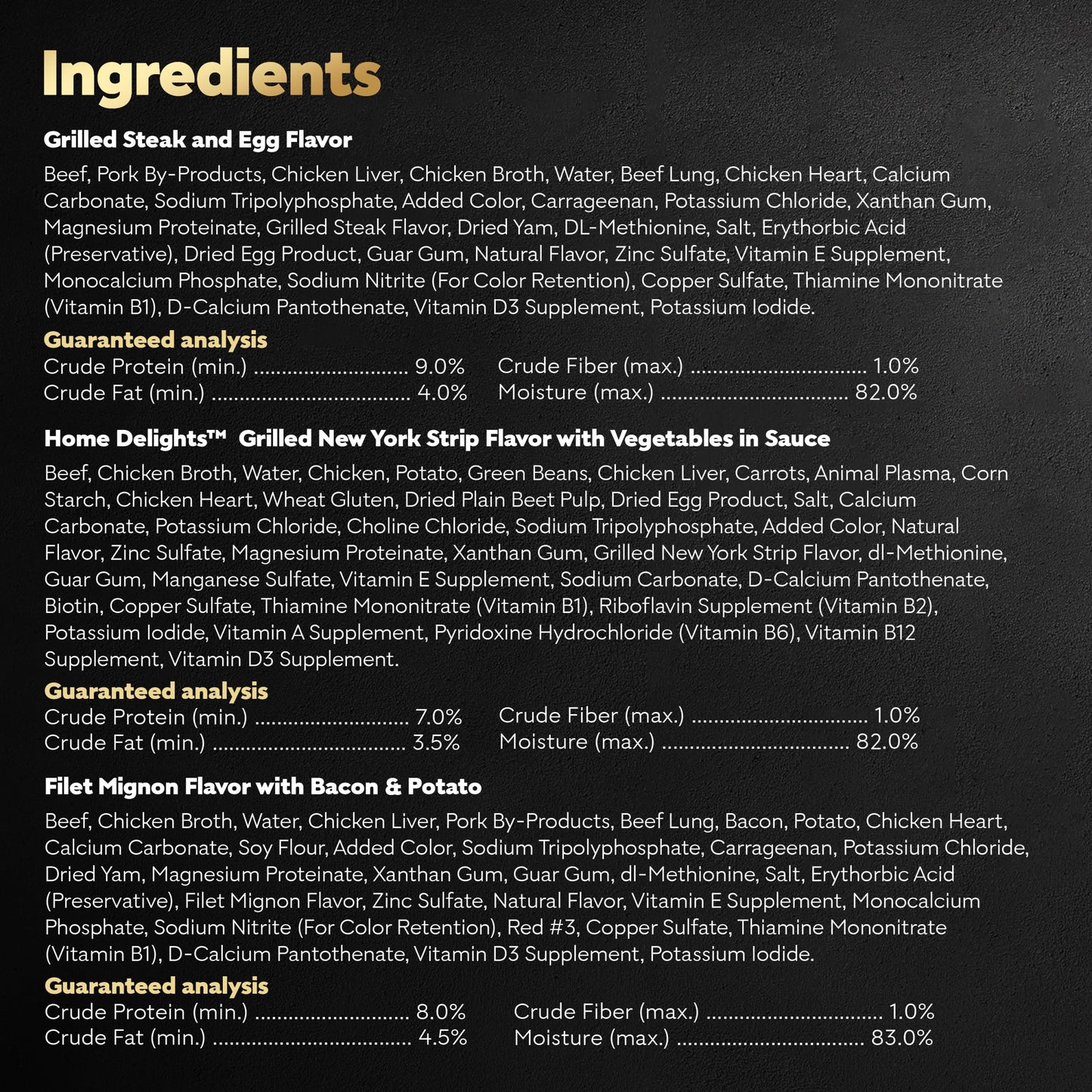 Cesar Wet Dog Food Steak Lovers Variety Pack with Real Meat, 3.5 oz. Trays (36 Count, Pack of 1)